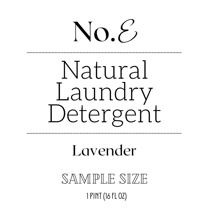 Natural Laundry Detergent Sample Size