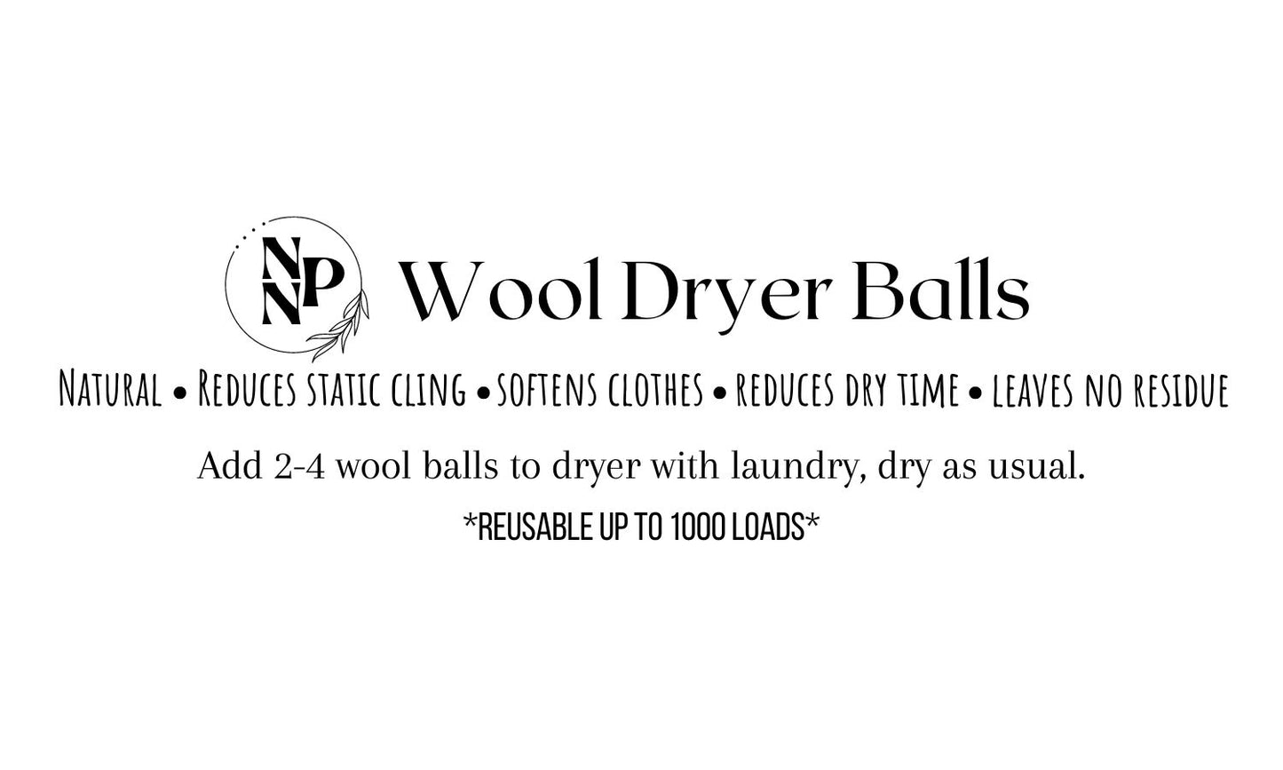 100% Wool Dryer Balls